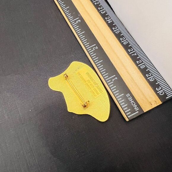 Vintage Albert Elovitz Phantom Of The Opera Black Enamel 1990 Brooch 4091 - Picture 7 of 8